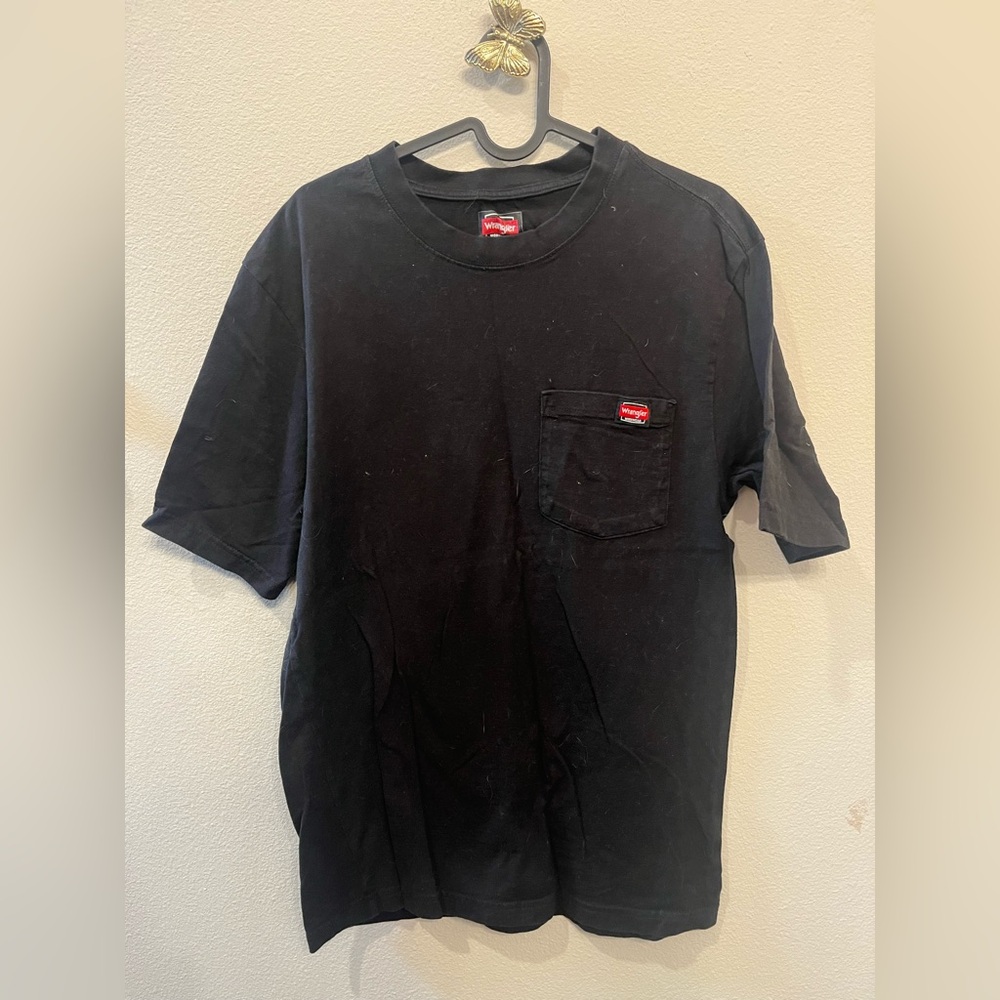 Wrangler Classic Pocket T-Shirt with Red Label Detail